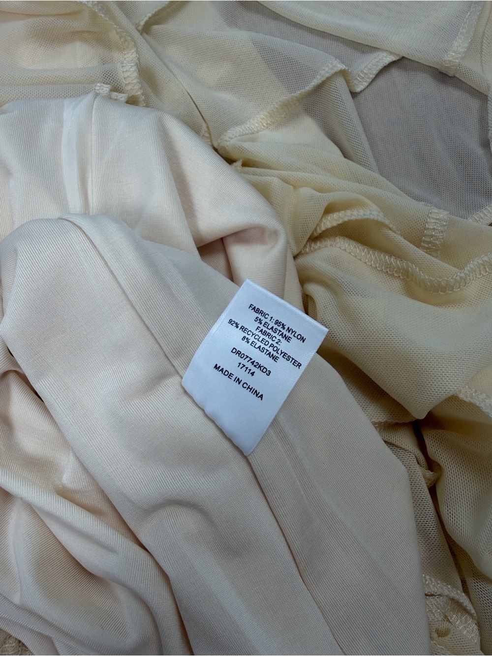 NWOT Meshki Caspian Strapless Mesh Slinky Maxi Dress S - Picture 11 of 11